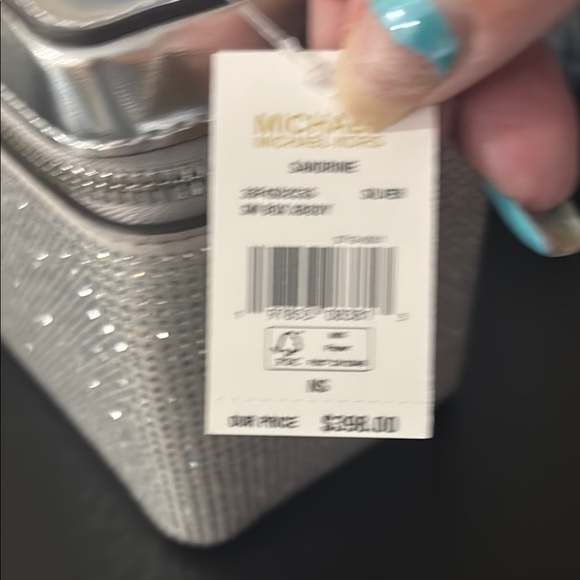 Michael Kors Silver and White Cosmetic Bag - Picture 6 of 10